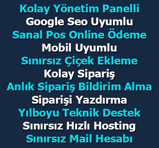 çiçekçi sitesi kurmak